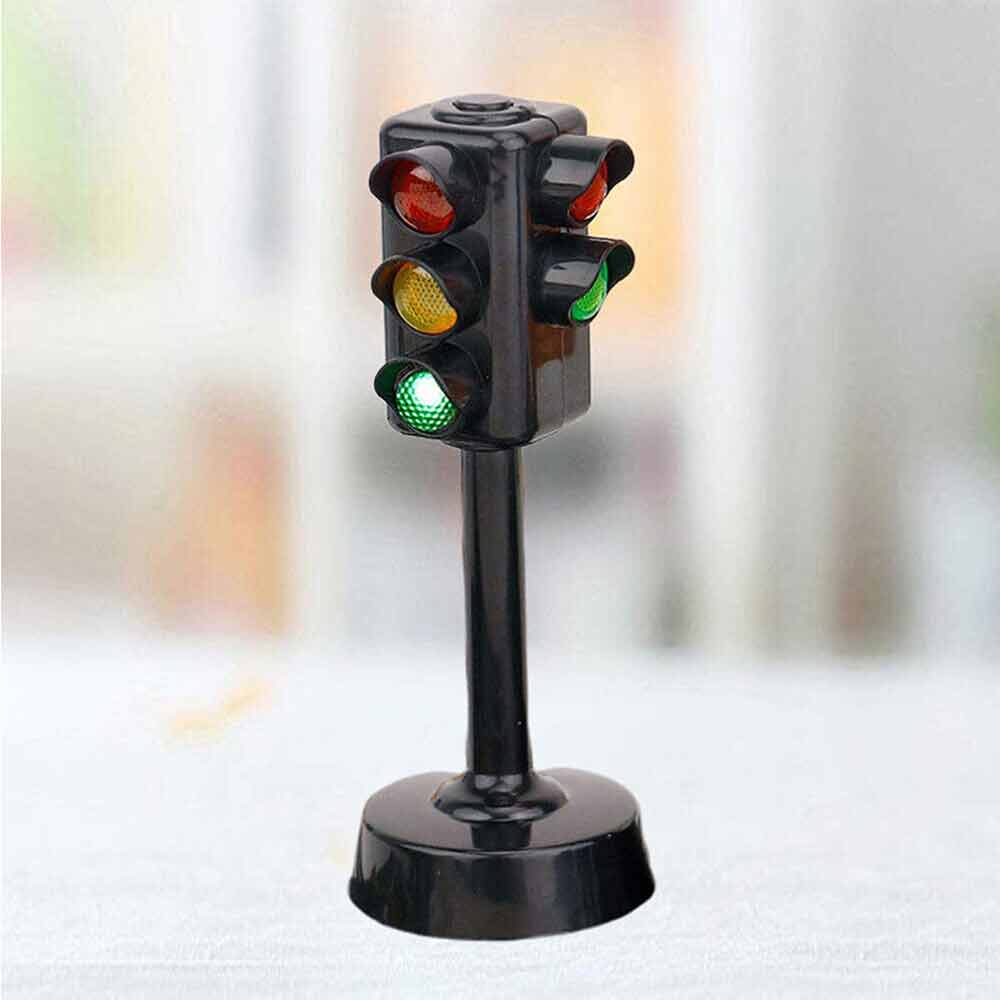 2PCS Traffic Sign Light Toy Early Learning Simulation Street Model Kids Gift