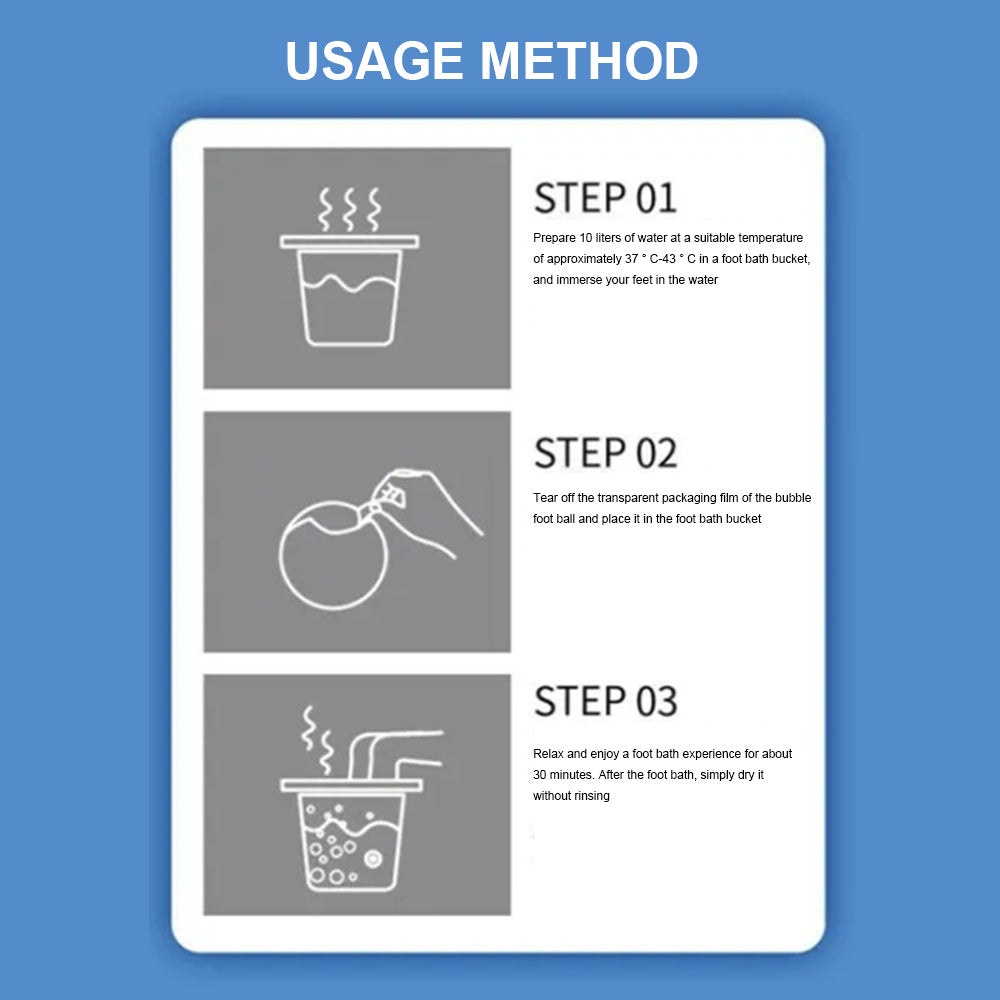 12pcs Herbal EssentialOil Foot Bath Pill Sleep Aid Rotating Effervescent Instant