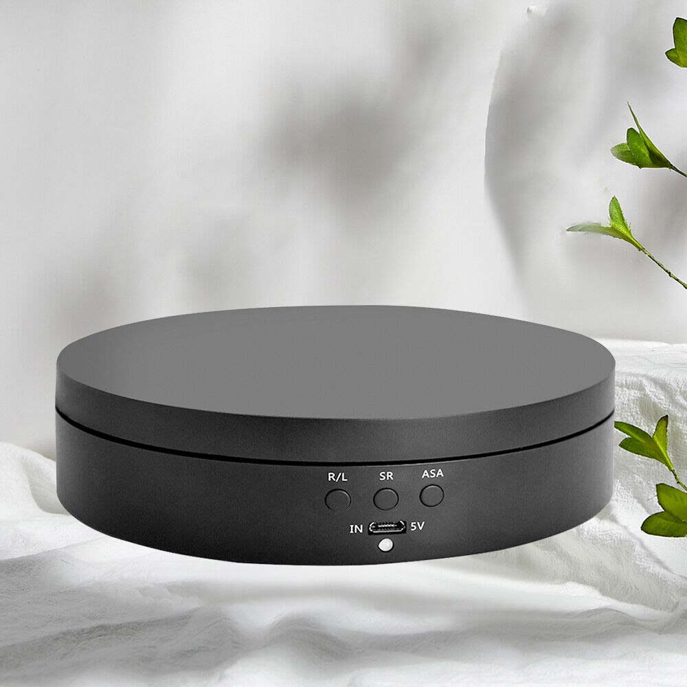 360°Rotating Electric Turntable Display Stand Jewelry Photography Show Holder