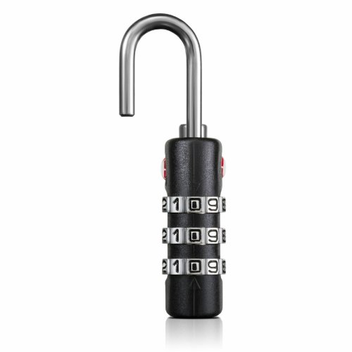 TSA Approved Combination 3 Dial Travel Padlock