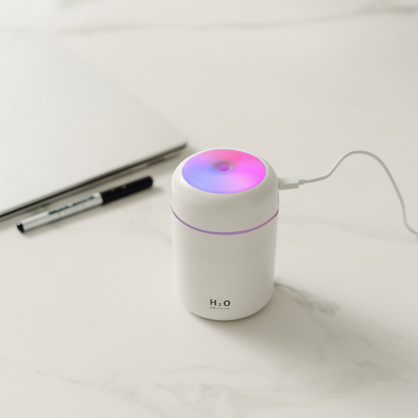 Living Today Mini LED Ultrasonic Humidifier 300ml