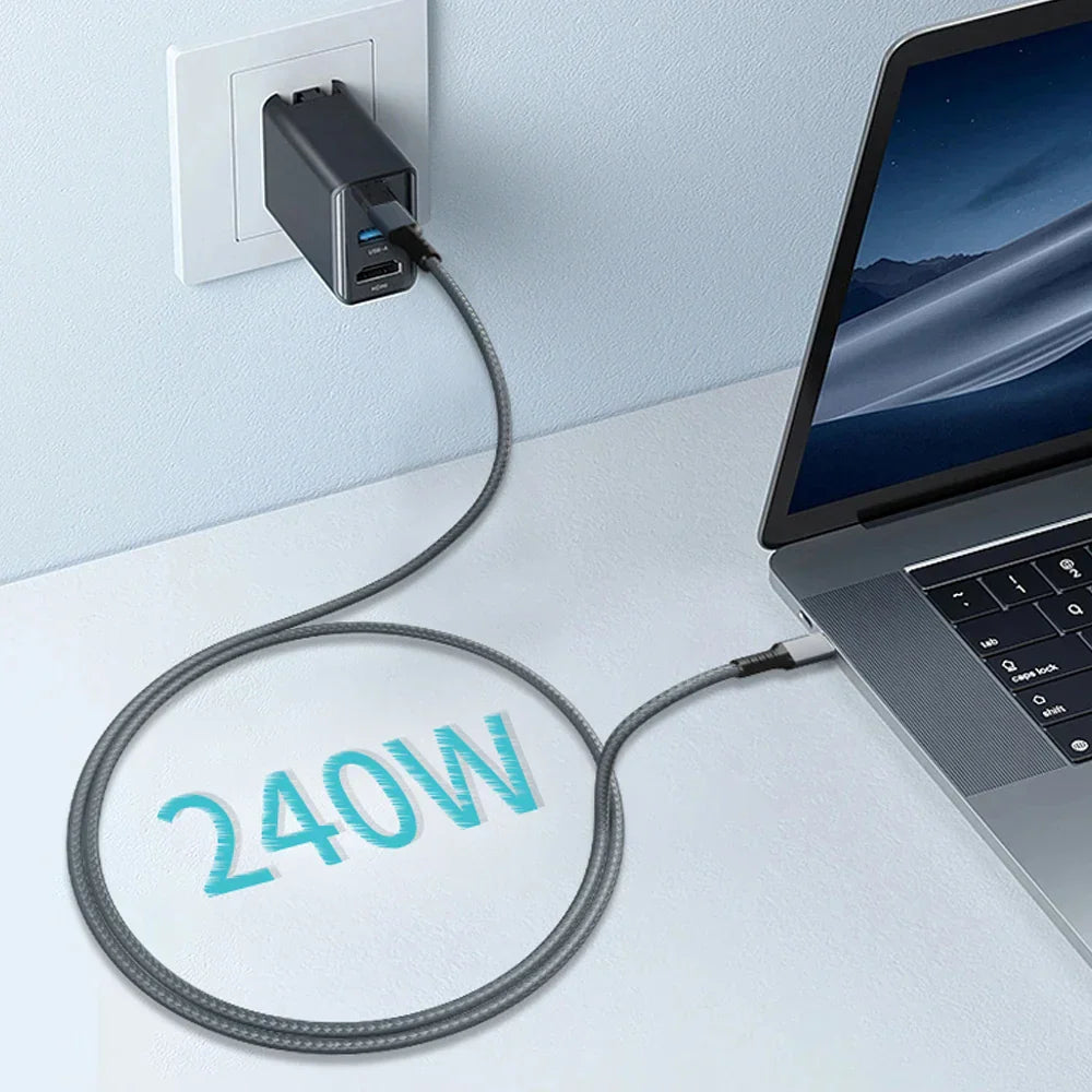 1M BoostUp Thunderbolt 4 USB-C to USB-C Cable Charge & Video Black (USB 4 - 40Gbps, 240W, 8K/60Hz)