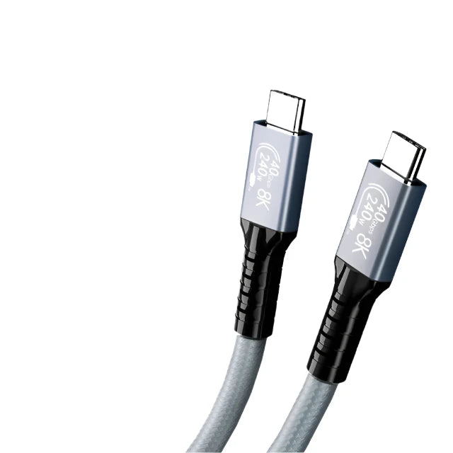 1M BoostUp Thunderbolt 4 USB-C to USB-C Cable Charge & Video Black (USB 4 - 40Gbps, 240W, 8K/60Hz)