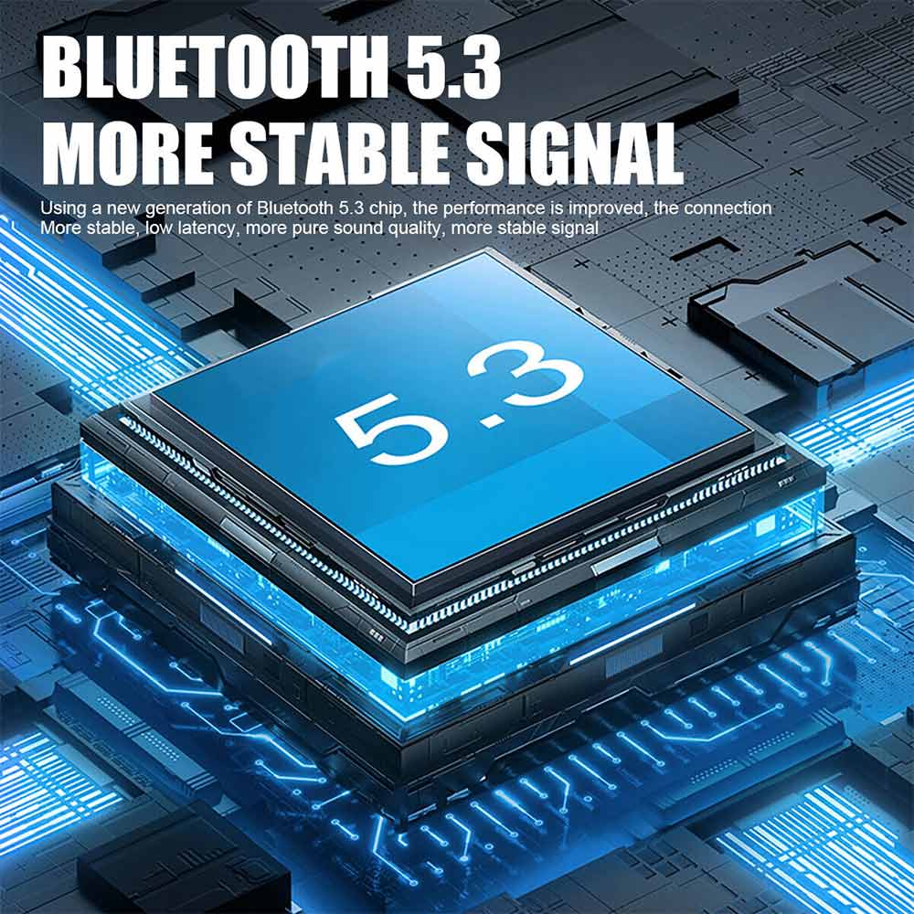 LED Bluetooth Motorcycle Helmet Headset Speaker Wireless Motorbike Headphone