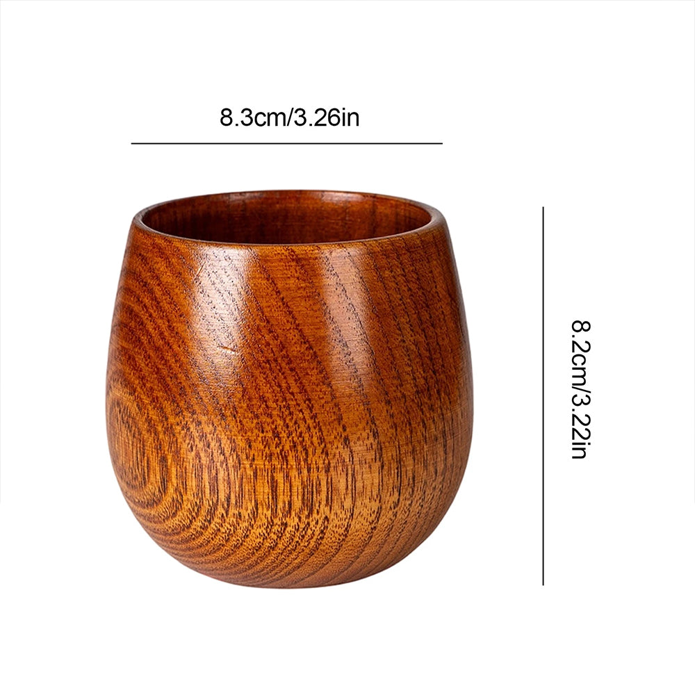 Charred Wooden Bourbon Glass - Handcrafted 240ml Whiskey Drinking Cup