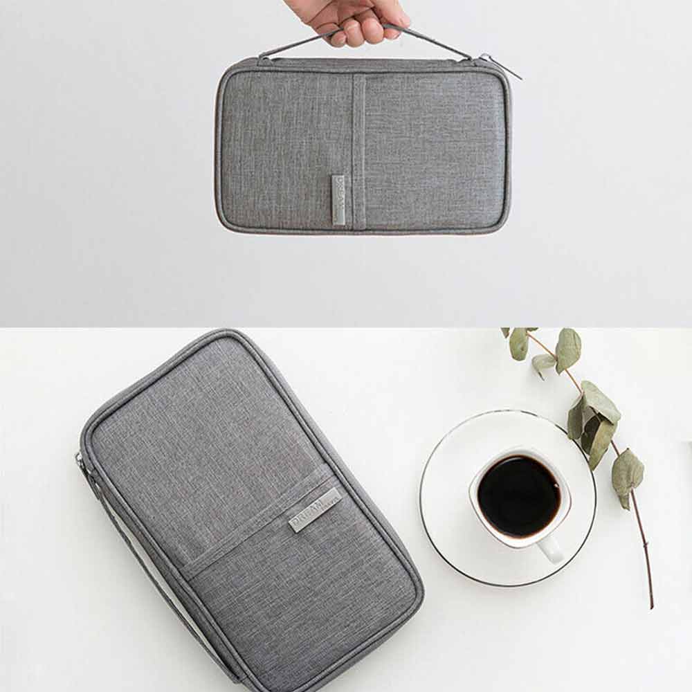 Passport Holder Travel Document Wallet Waterproof RFID Bag Family Case Organizer