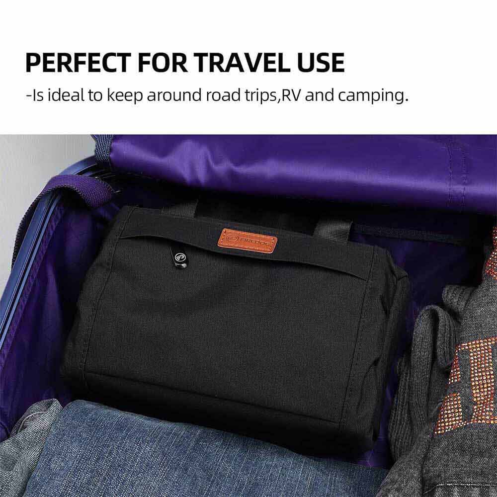 Black Large Odor Proof Bag Smell Proof Pouch, Carbon Lined Smoking Stash Case