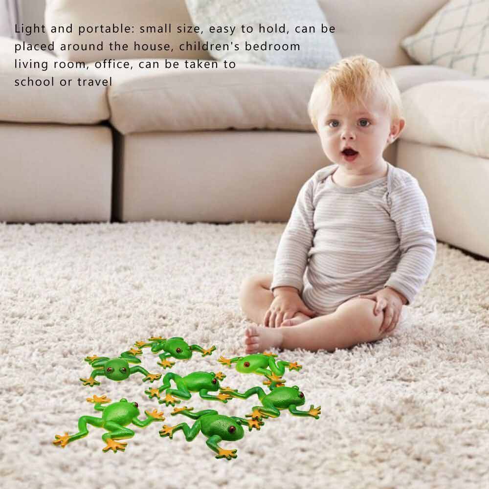 Frog Model Tricky Toy Soft Rubber Fake Frog Simulation Decompress Frog Toys
