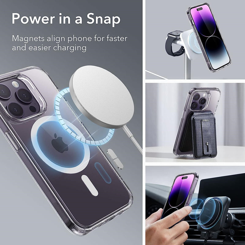 Clear Case For Magsafe For iPhone 15 14 Pro Max Magnetic Hard Acrylic Cover