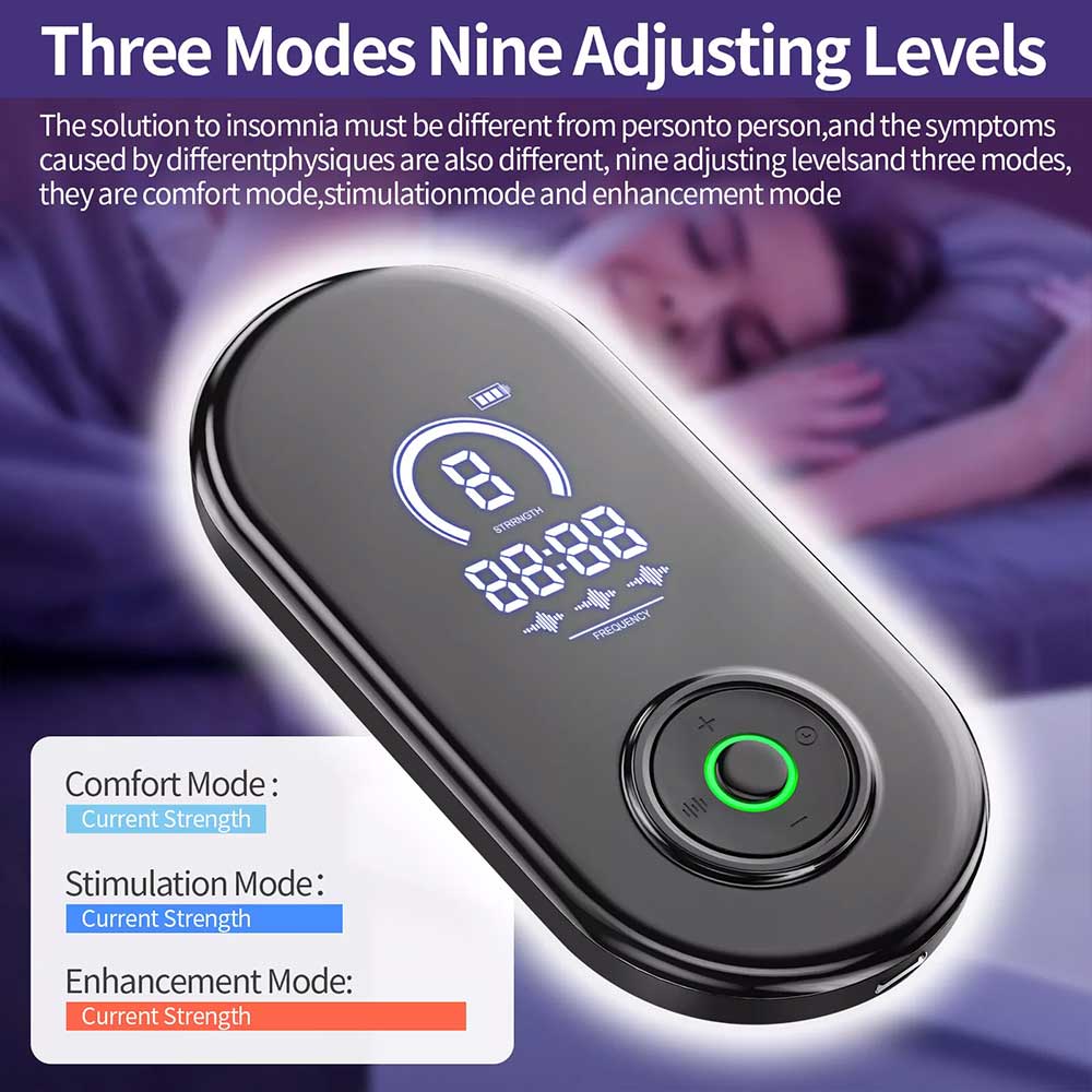 CES Ultra Sleep Aid Device – Rechargeable Vagus Nerve Stimulator with Ear Clips for Insomnia & Anxiety Relief