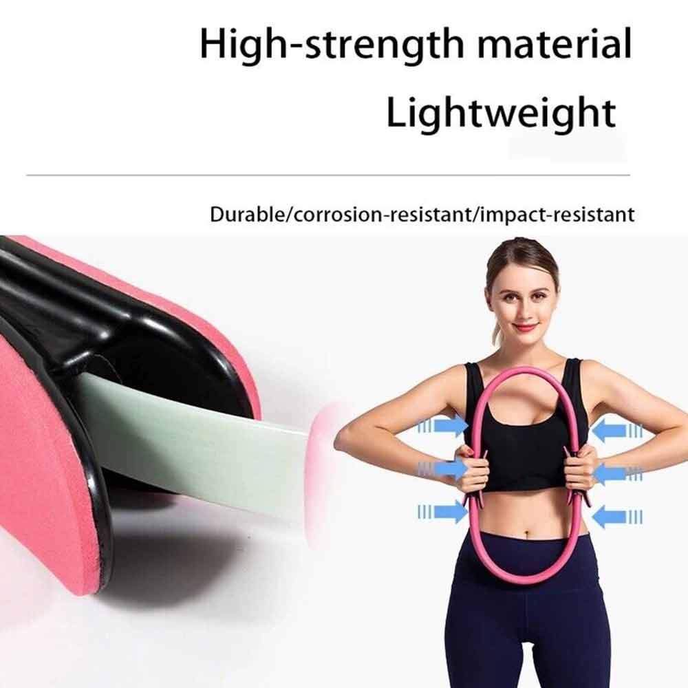 Pilates Ring Exercise Resistance Yoga Gym Rings Fitness Magic Circle Foam Grip