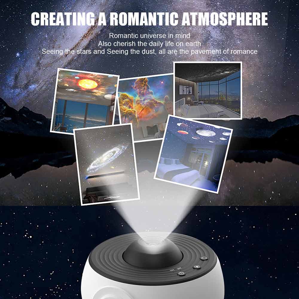 12in1 Planetarium Galaxy Starry Sky Projector Night Light Rotating Star LED Lamp