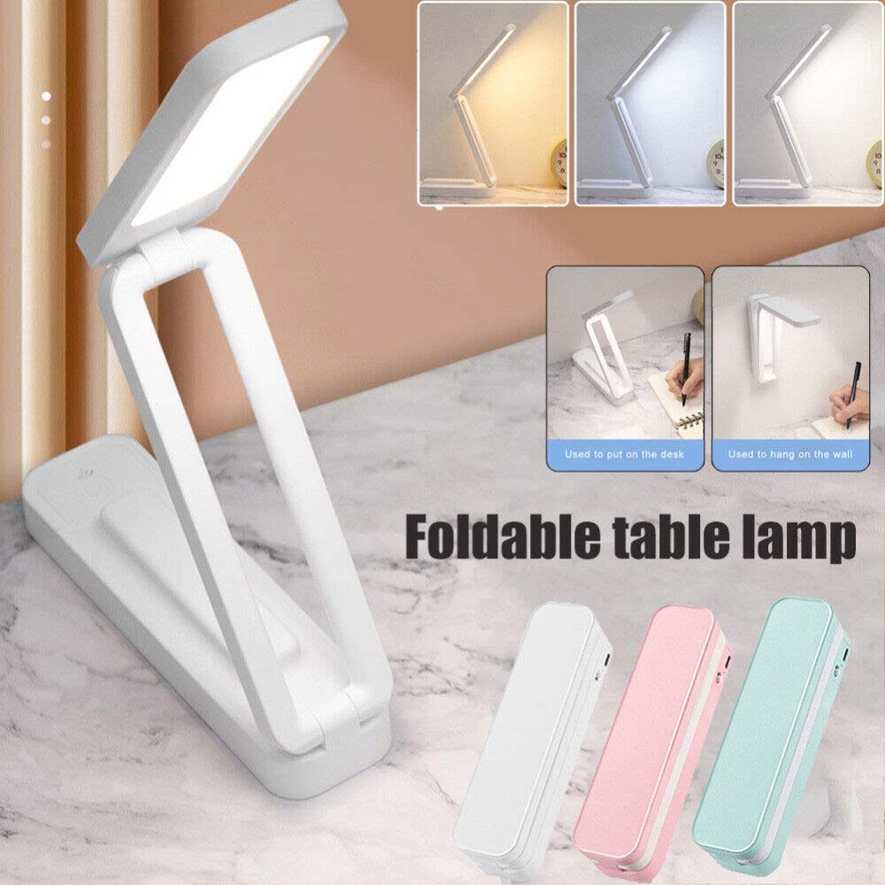 Foldable LED Desk Table Lamp Touch Dimmable Bedside Reading Study Night Light