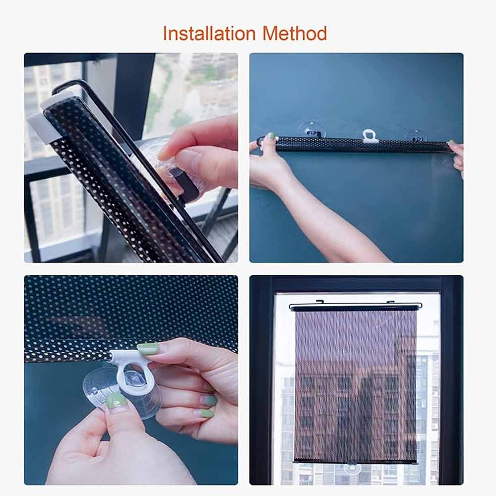 Car Sun Visor Windshield Sun Shade Universal Retractable Car Window Sun Shade