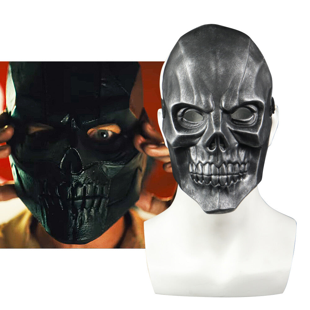 Cosplay Birds of Prey Harley Quinn Black Mask Batman Enemy Skull Mask Halloween