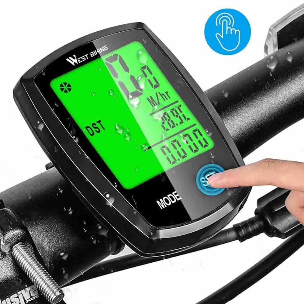 LCD Cycle Speedometer Wireless Cycling Bike Bicycle Computer Odometer Waterproof