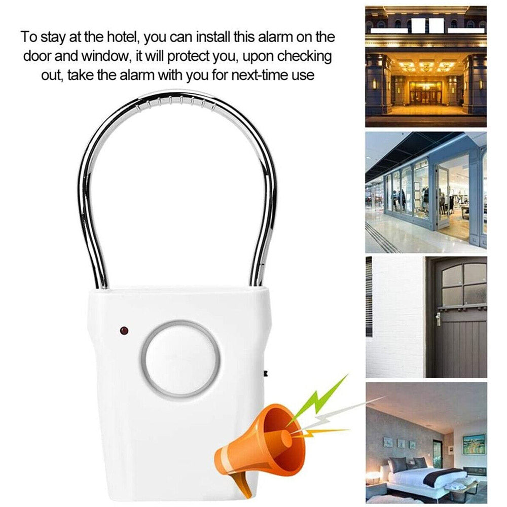 Electric Home Hotel Security Alarm Door Handle Alert Device Intruder Wireless