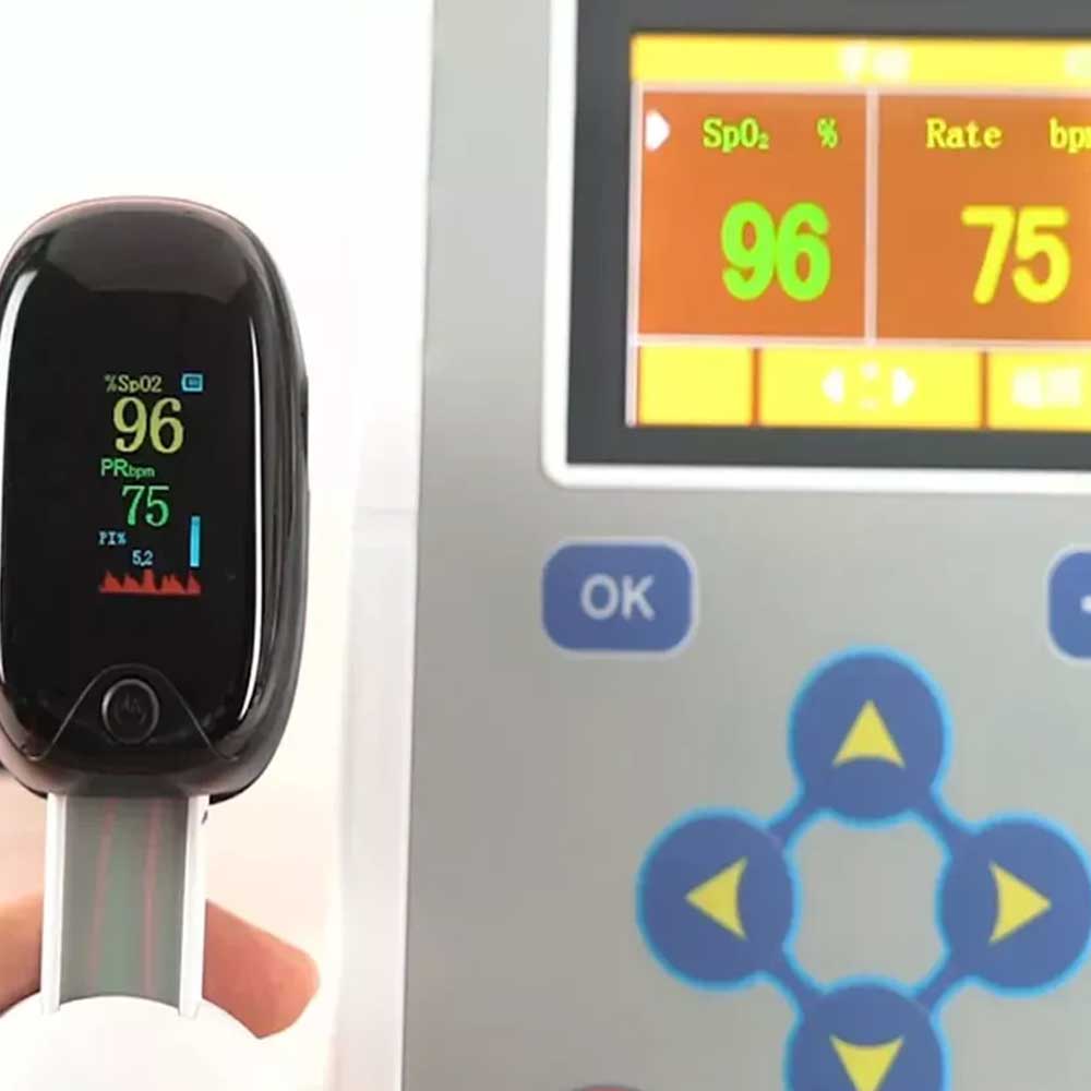 Professional Finger Pulse Oximeter Blood Oxygen Saturation Heart Rate Monitor