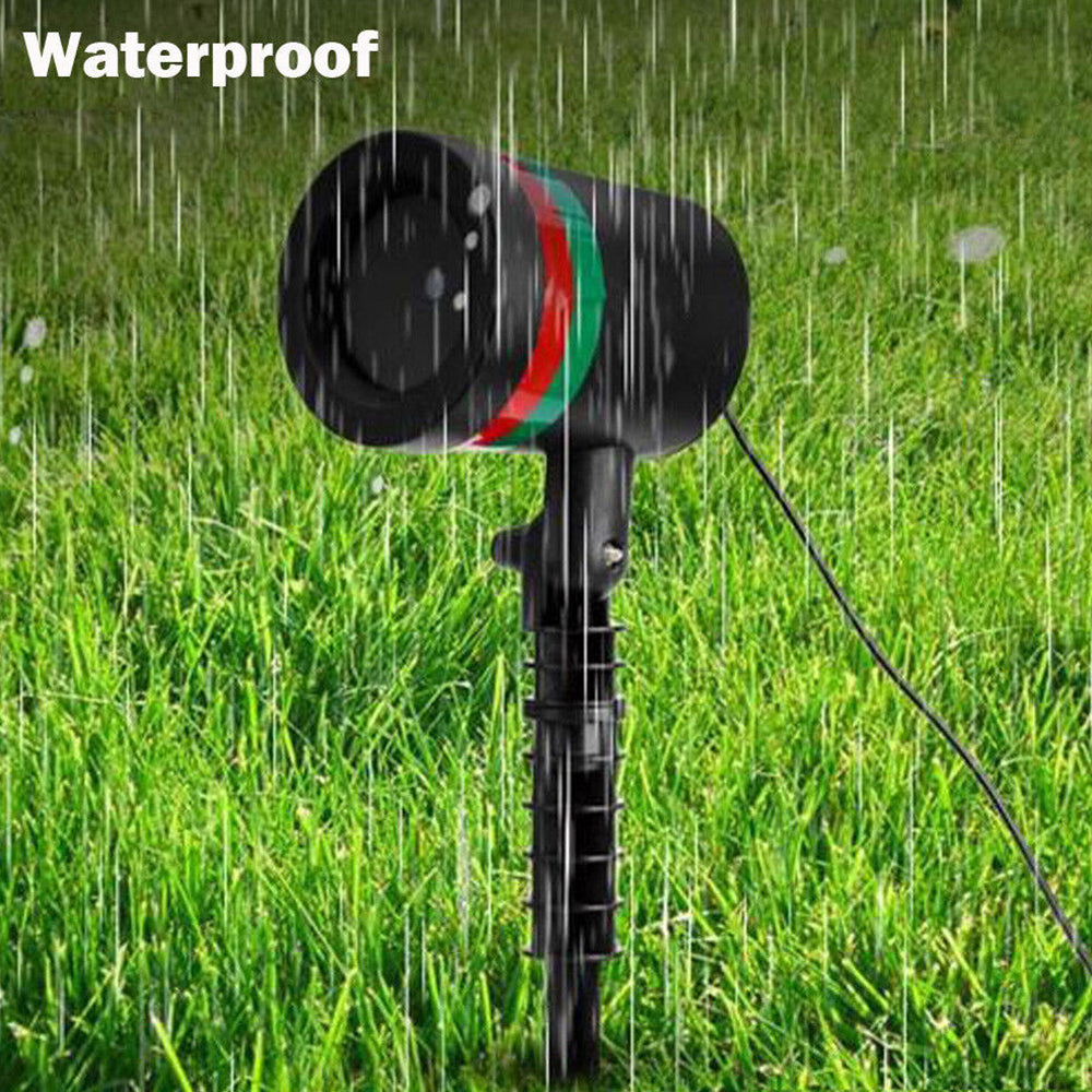 Laser Light Christmas LED Moving Laser Projector Lights Lamp Xmas Party Outdoor