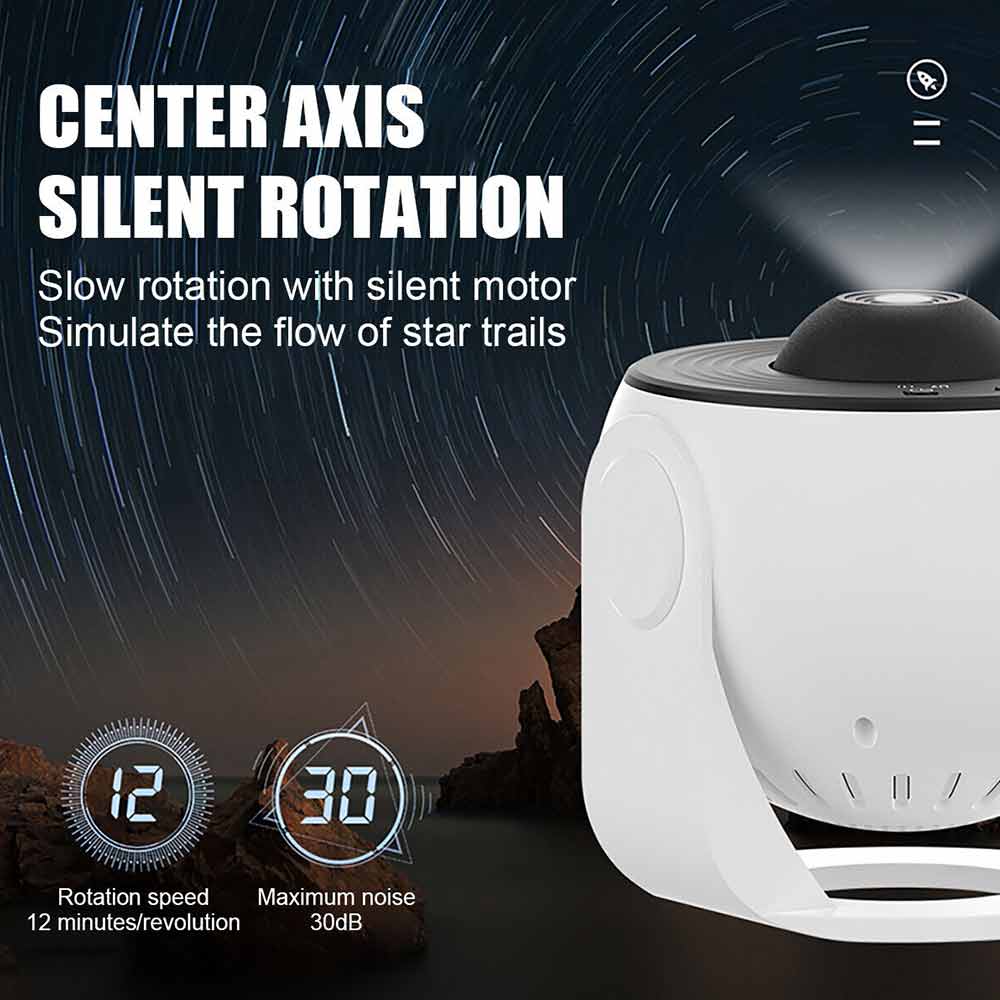 12in1 Planetarium Galaxy Starry Sky Projector Night Light Rotating Star LED Lamp