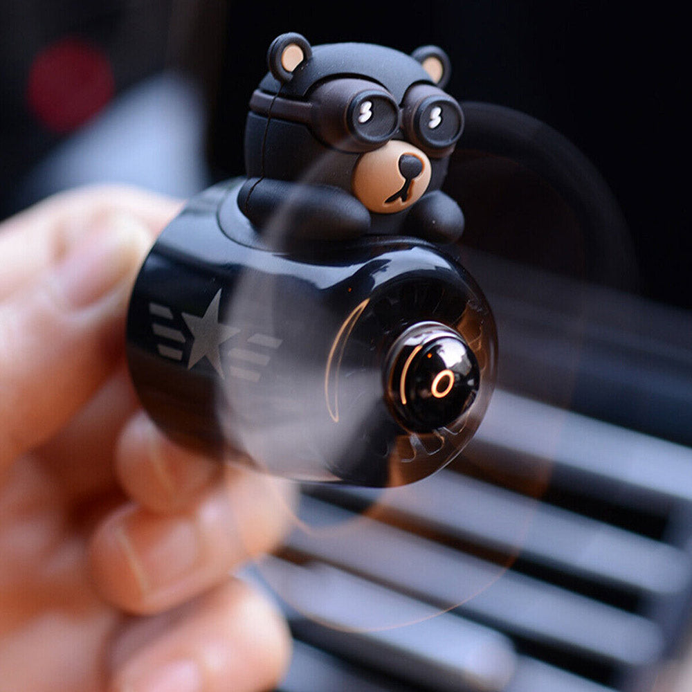 Car Air Freshener Cool Cute Bear Car Air Vent Outlet Scented Clip Aroma Diffuser