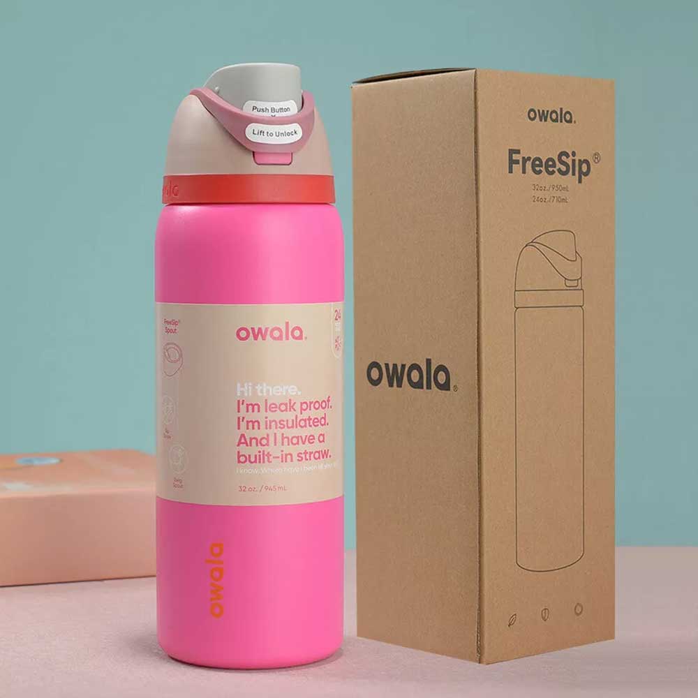 1X Random Owala FreeSip Stainless Steel Water Bottle Insulated Sports Portable
