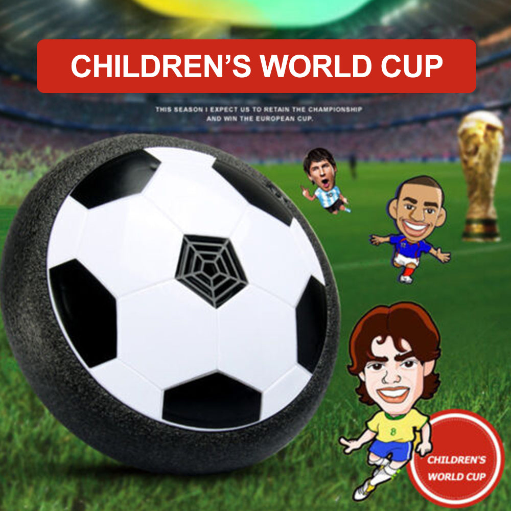 LED Music Kids Hover Soccer Ball, Battery Operated Air Floating Disc 18cm