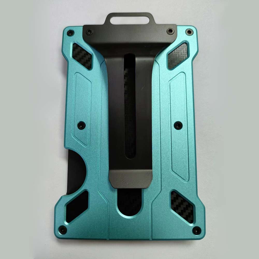 Card Holder Aluminum RFID Blocking Men Credit ID Wallet Slim Money Purse Clip