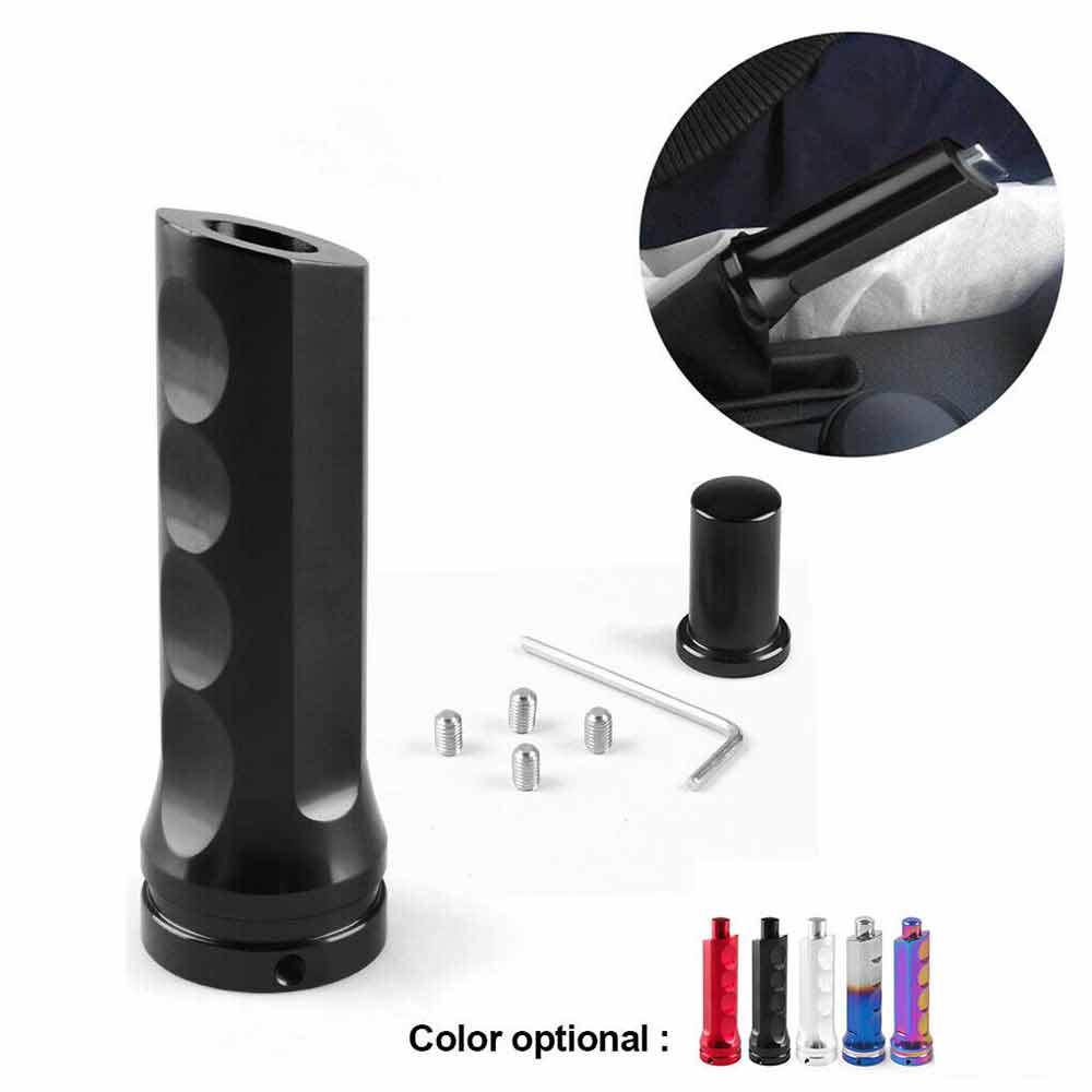 Car Handbrake Aluminum Alloy Cover Anti Slip Sleeve Parking Hand Brake Universal