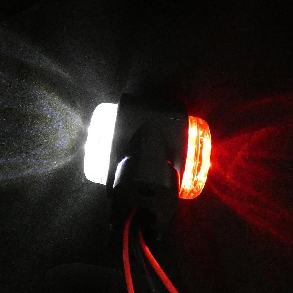 2x Mini Dual Side Rubber Led Marker Lights Trailer Truck Lorry Camper Outline 12-24v