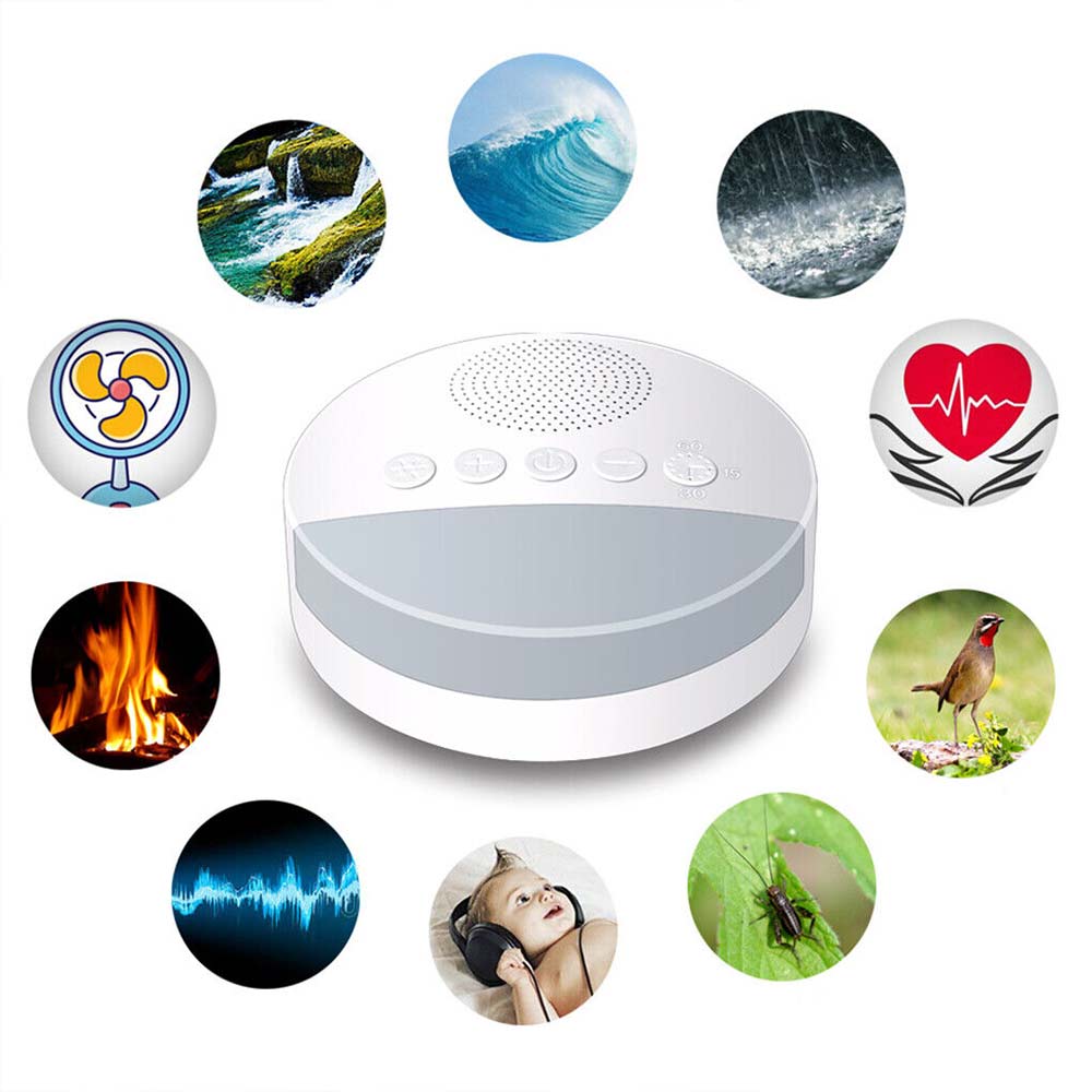 White Noise Sound Machine Sleep Therapy Relaxation for Adults Baby Nature Sounds
