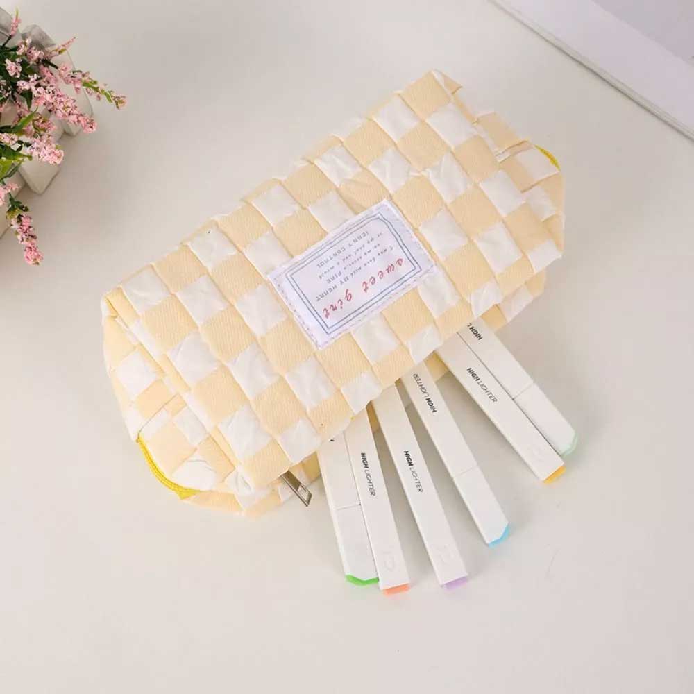 Large Capacity Pencil Case Zipper Pen Storage Bag Portable Pencil Box Gift