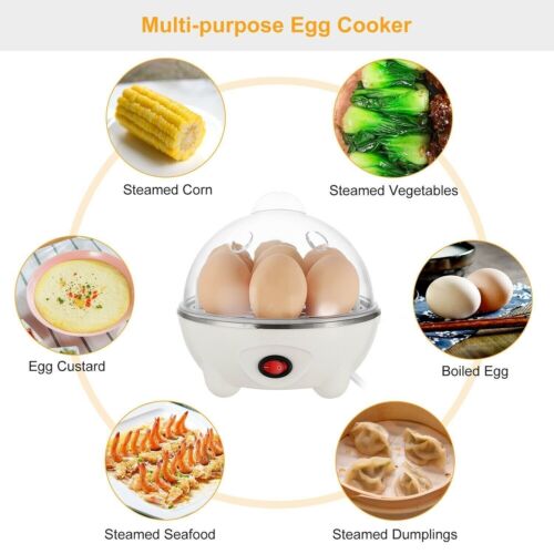 Electric Soft Hard Egg Boiler Bowl Poacher Steamer Noise Free Cooker AU Plug
