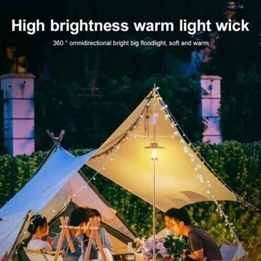 LED Light Lamp Lantern Camping Hiking Outdoor USB Power Lights W/ Stand