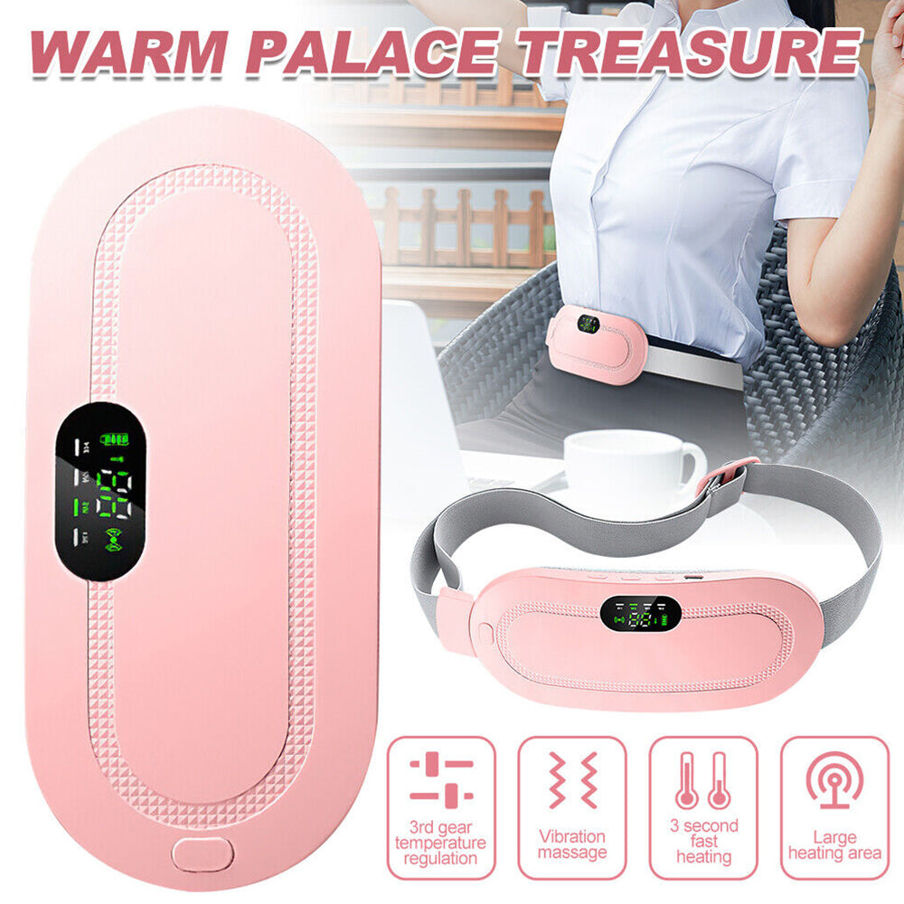 Electric Heating Pad Massage Period Pain Relieve Therapy Menstrual Cramp Belt