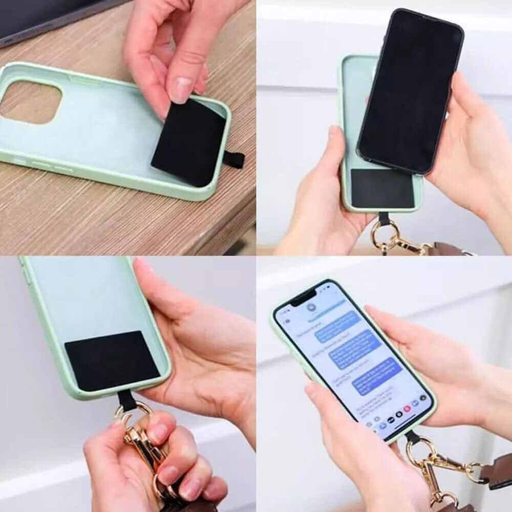 Crossbody Phone Chain with Zipper Wallet Pouch Phone Strap With Zippered Pouch