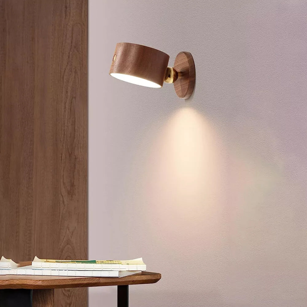 LED Reading Wall Mounted Touch Light USB Rechargeable Bedside Desk Lamp Dimmable