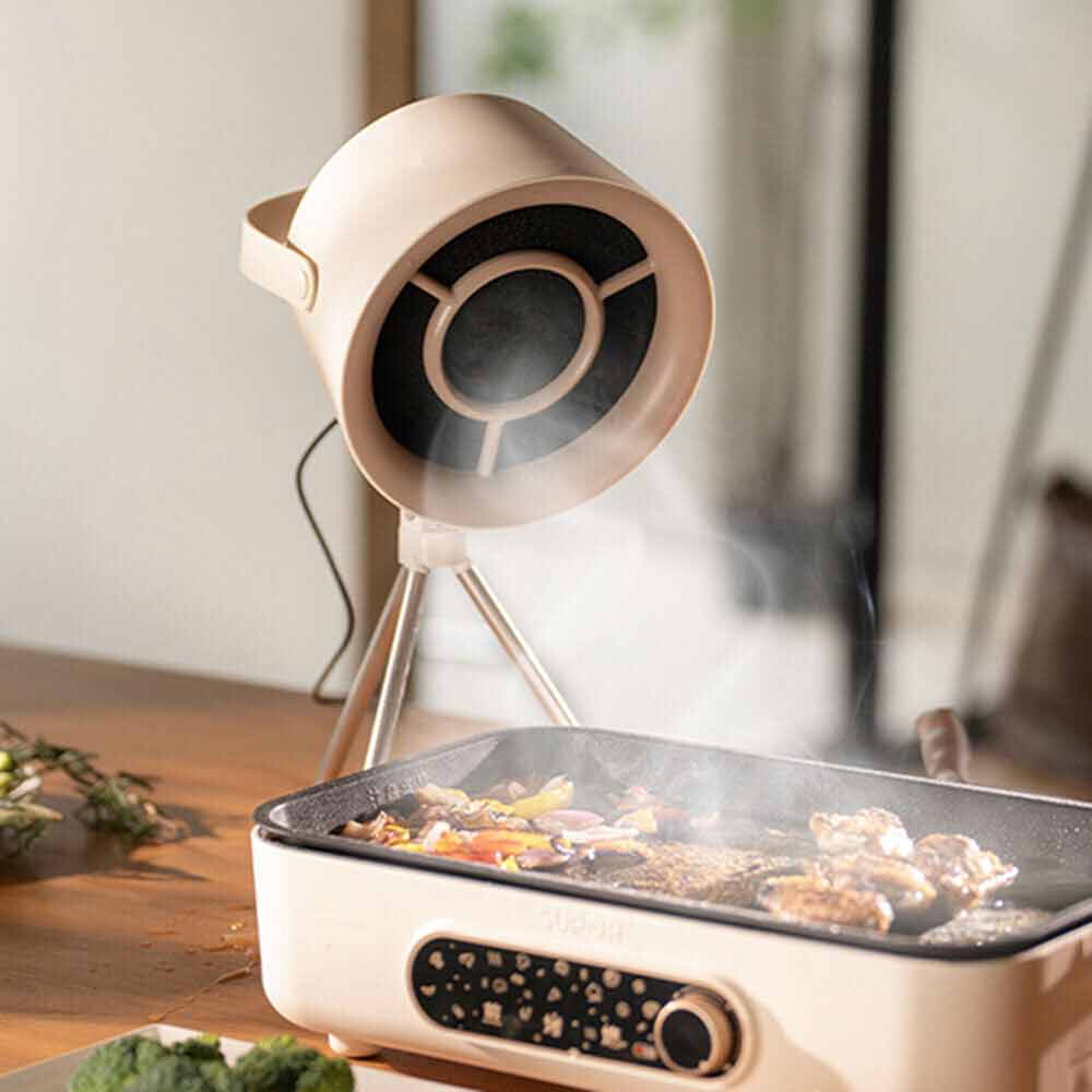 Desktop Cooker Hood Portable Lightweight Kitchen Exhaust Fan Range Hood Camping