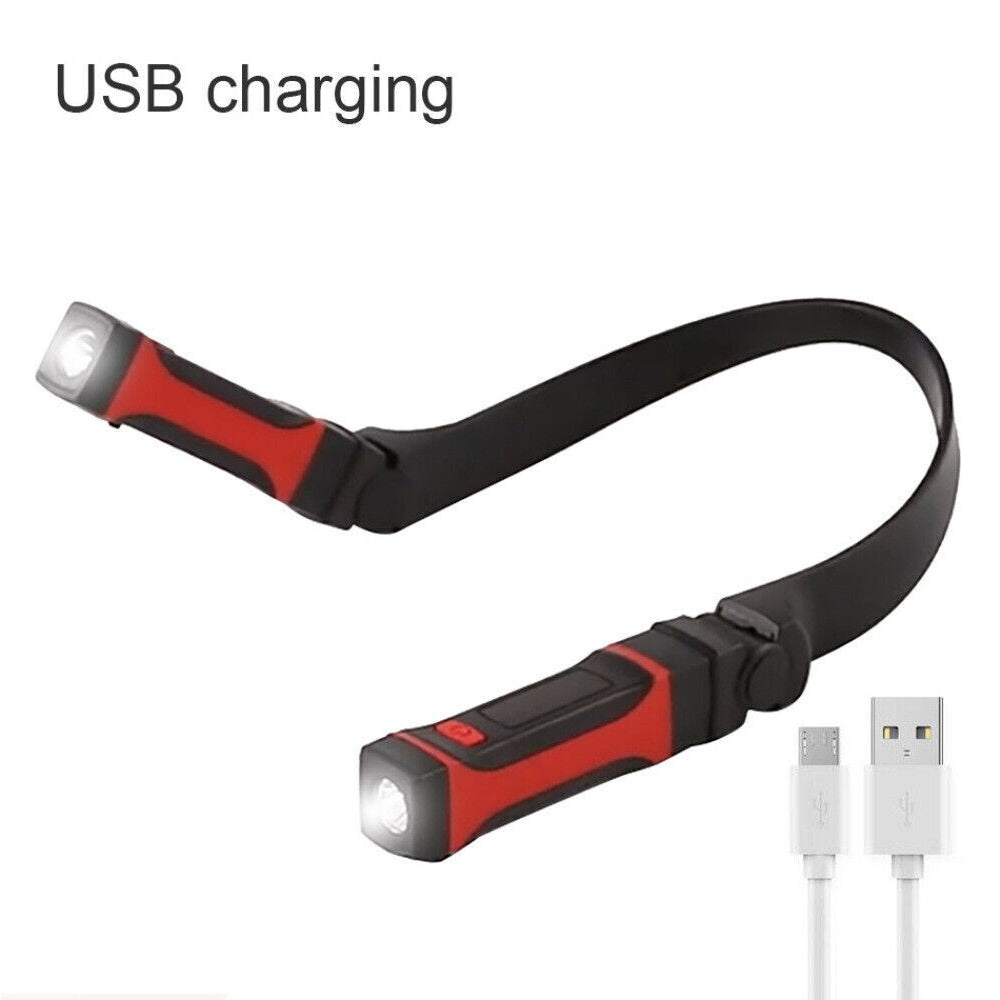 LED Neck Hanging Reading Light Flexible Hug Light Portable Hands-Free Torch Lamp