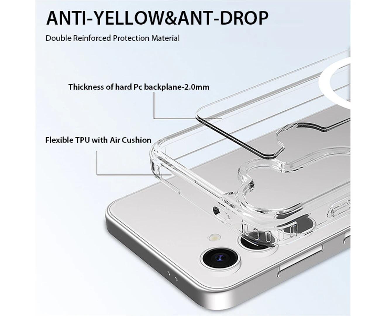For Galaxy S25 Series Crystal Clear Case Compatible With Magsafe