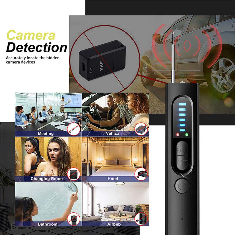 Hidden Camera Detector Anti Spy Bug GPS Tracker Finder Scanner Device Hotel Car