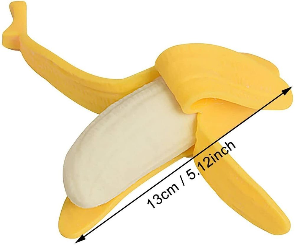 2-Pack Peeled Banana Squishy – Stress Relief Toy, Slow Rising Simulation Play