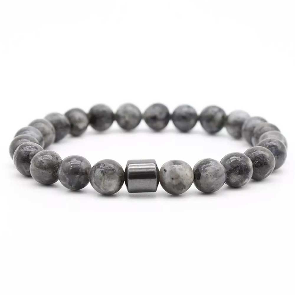 8mm Magnetic Anti-Smoking Bracelet – Natural Stone Cessation Aid for Positive Energy & Craving Relief