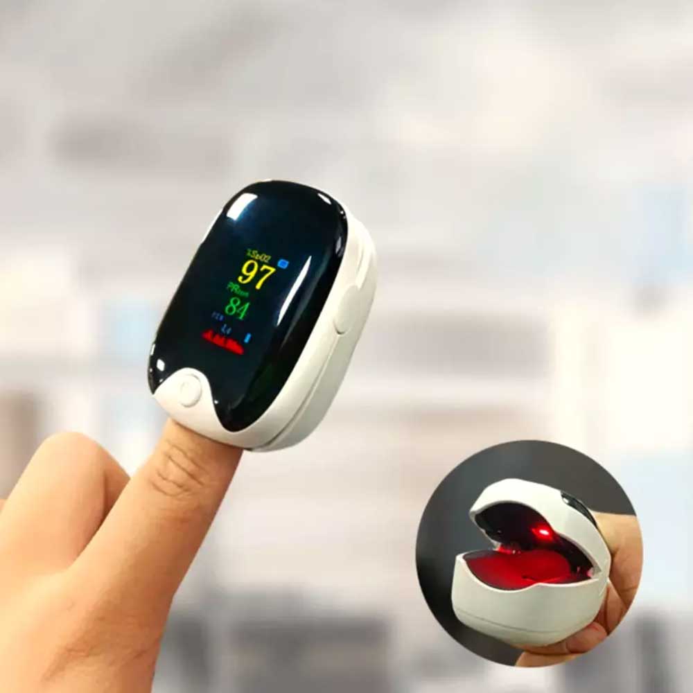 Professional Finger Pulse Oximeter Blood Oxygen Saturation Heart Rate Monitor