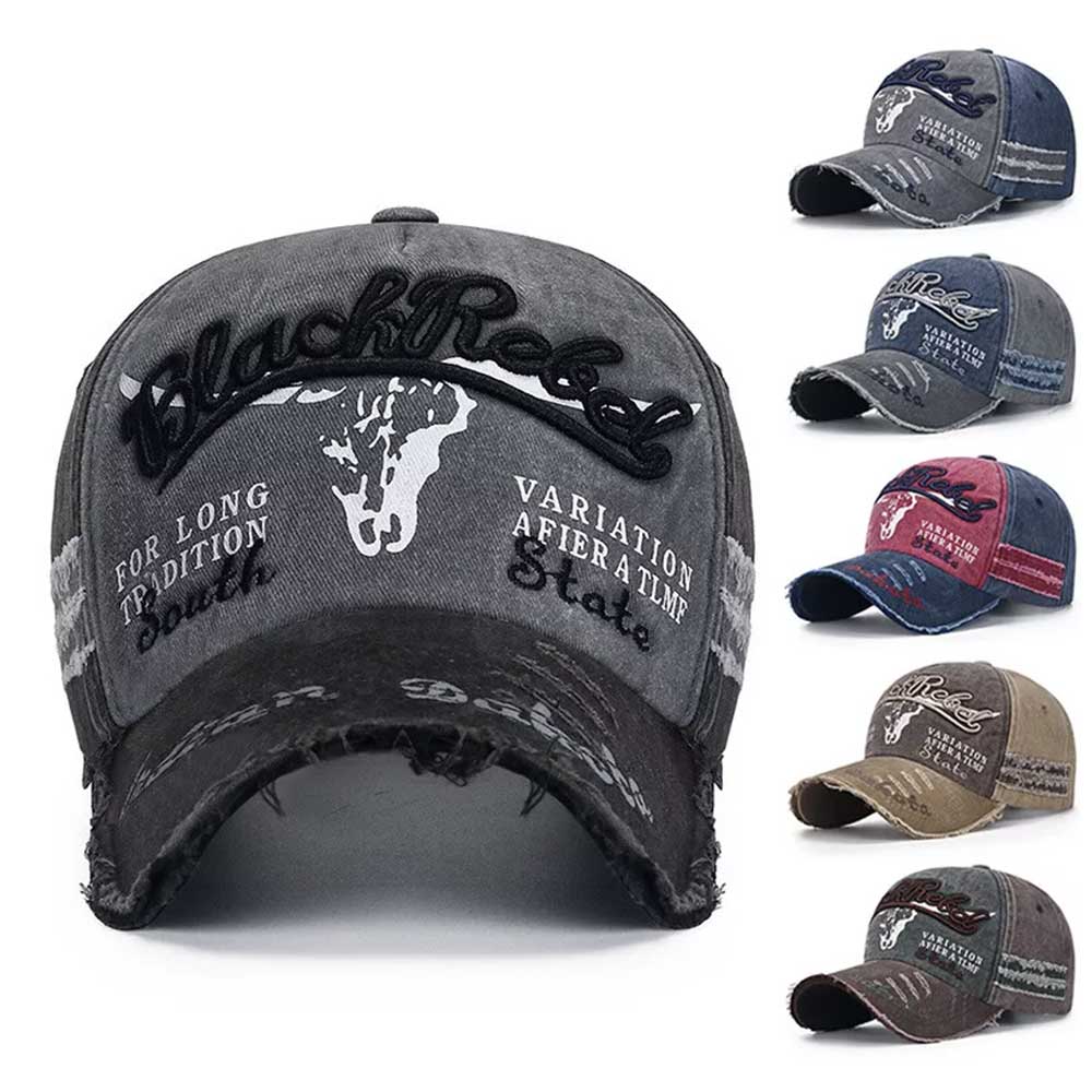 Trucker Baseball Cap Unisex Hip-hop Hat Sport Snapback Mens Adjustable Womens BLACK