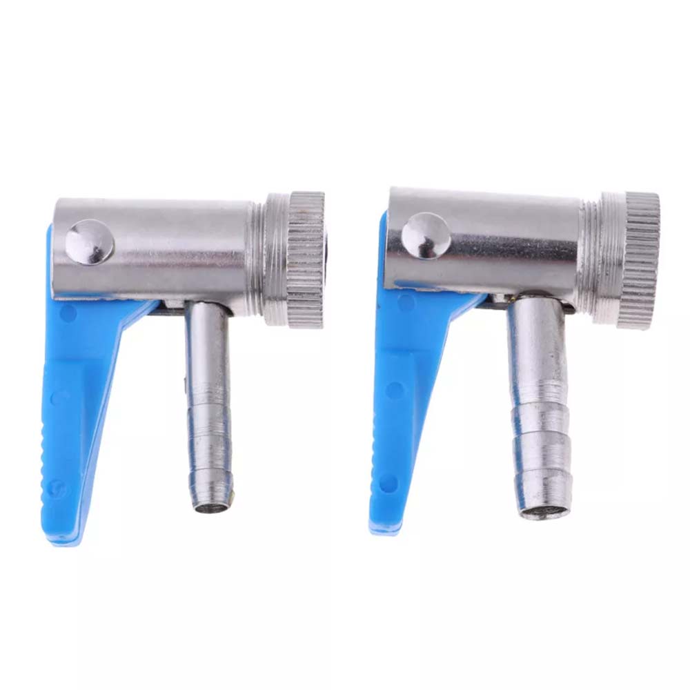 2X Inflator Valve Connector Air Pump Clip Schrader Valve Tyre Air Pump