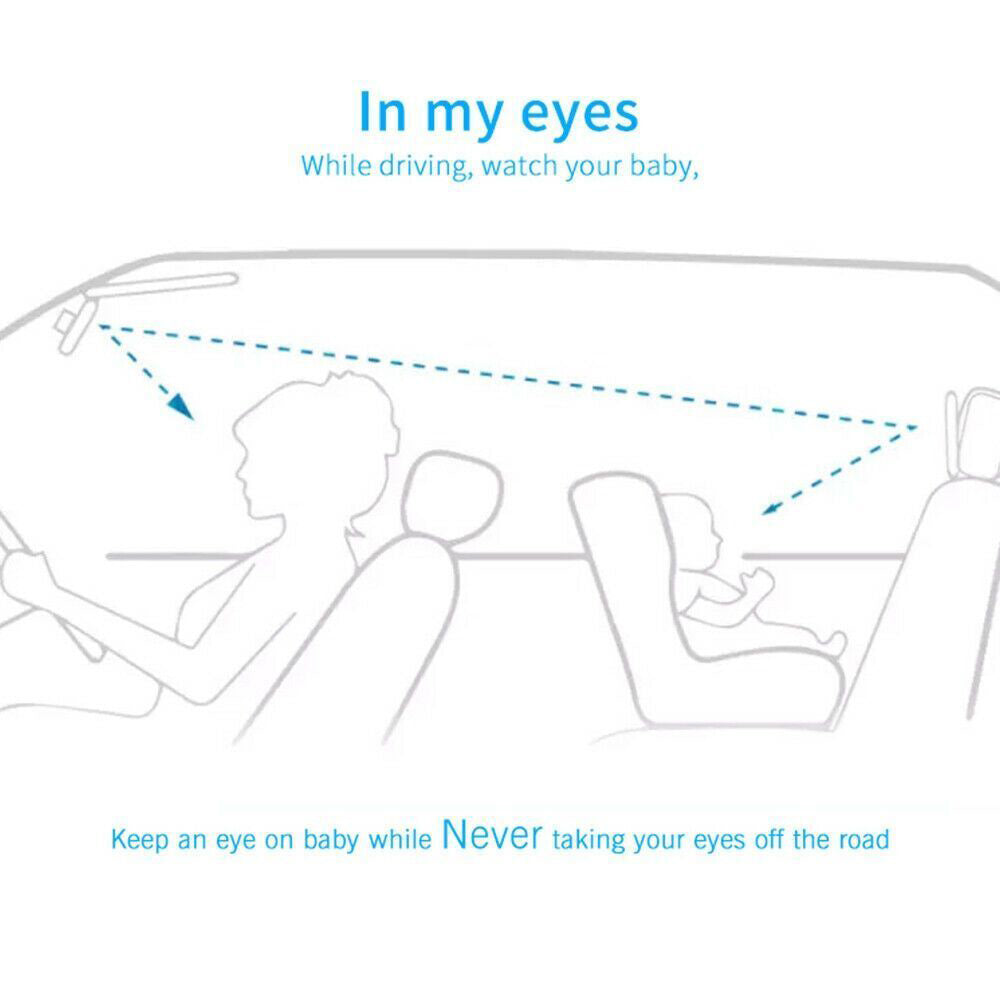 Baby Car Seat Rear View Mirror Facing Back Infant Kids Toddler Child Ward Safety
