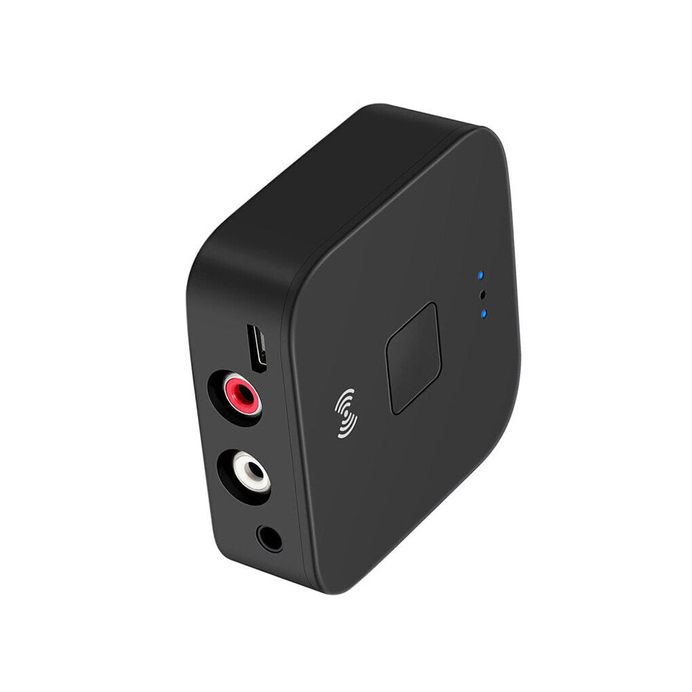 Bluetooth 5.0 Wireless Audio Receiver 3.5MM Jack AUX NFC to 2RCA Music Adapter