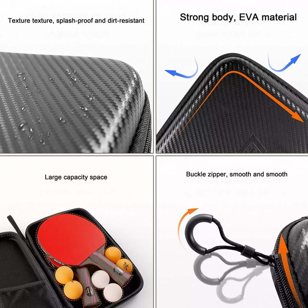 Ping Pong Bat Padd Cover Portable Hard Protective Table Tennis Racket Case Bag
