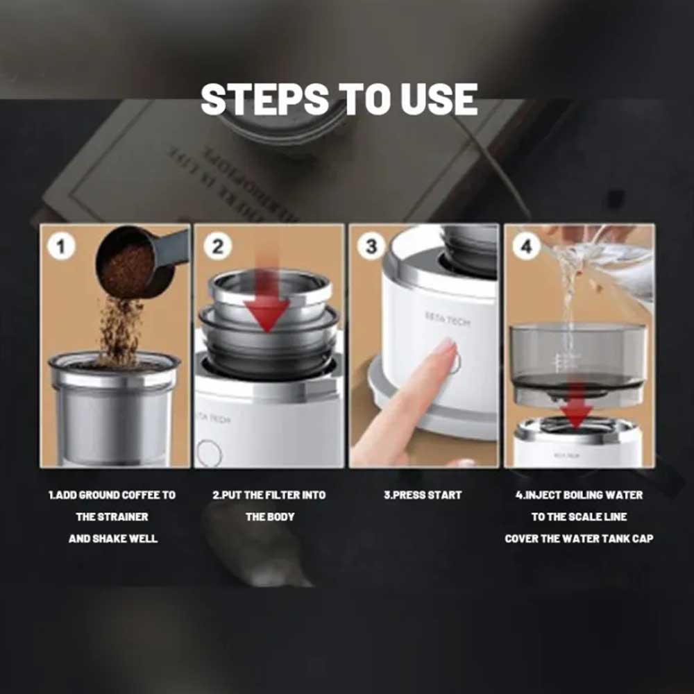 All-in-One Portable Coffee Maker Espresso Home Office Hand Brew Coffee Machine